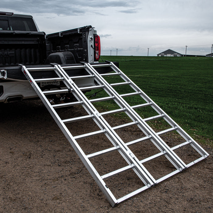 YUTRAX 69” Tri-Fold Ramp, Aluminum Tri-Fold Ramp, 1750 lb. Capacity ...
