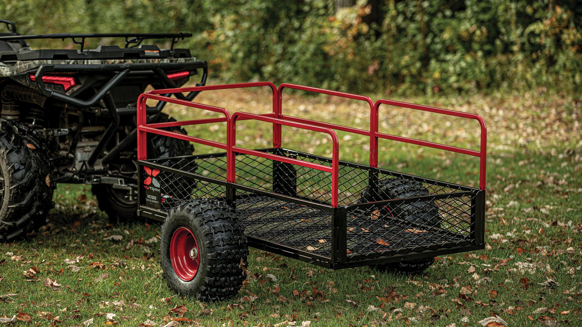 YUTRAX HC1500 Trailer, HeavyDuty ATV Trailer, 1500 lb. Load Capacity
