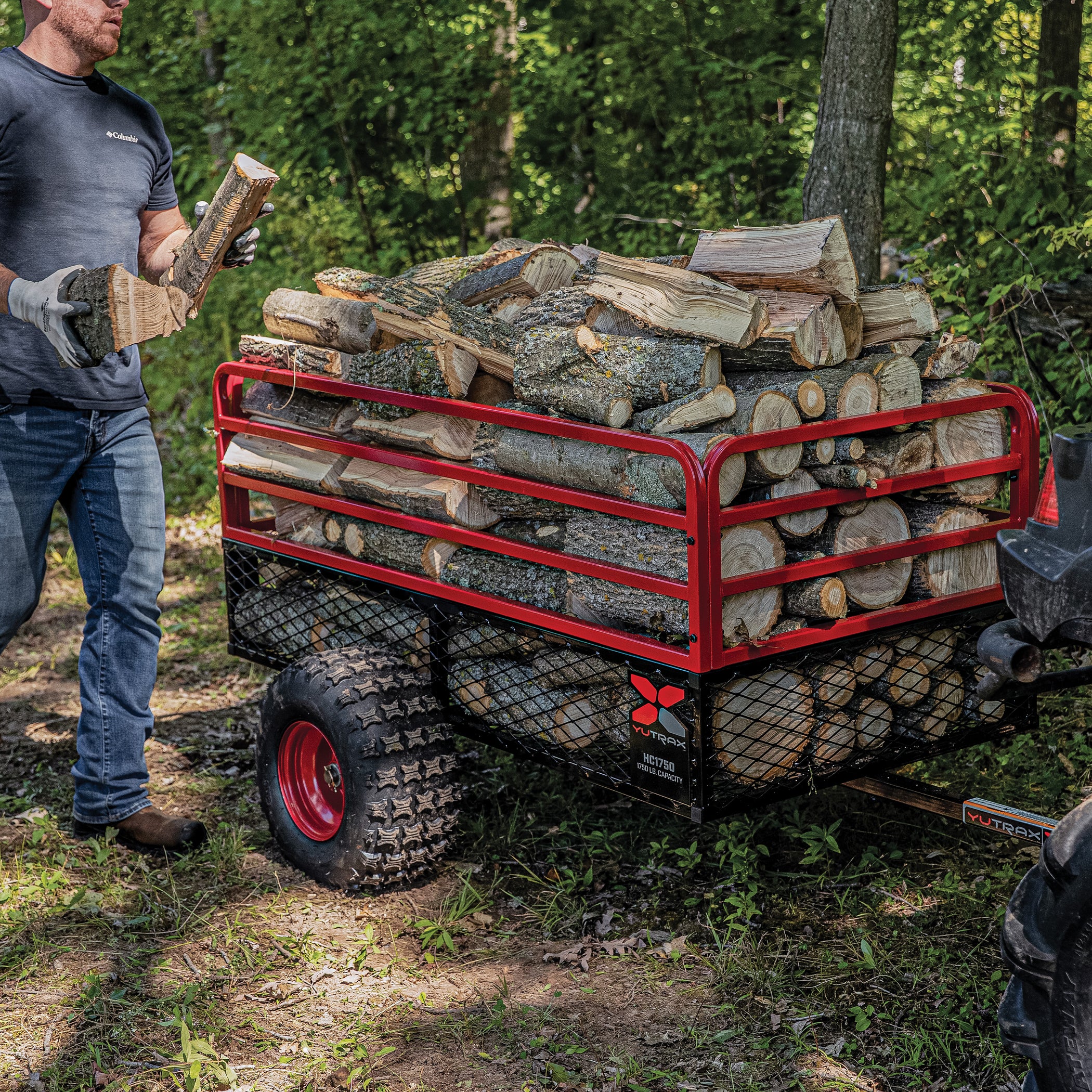 YUTRAX HC1750 Trailer, HeavyDuty Trailer, 1750 lb. Load Capacity
