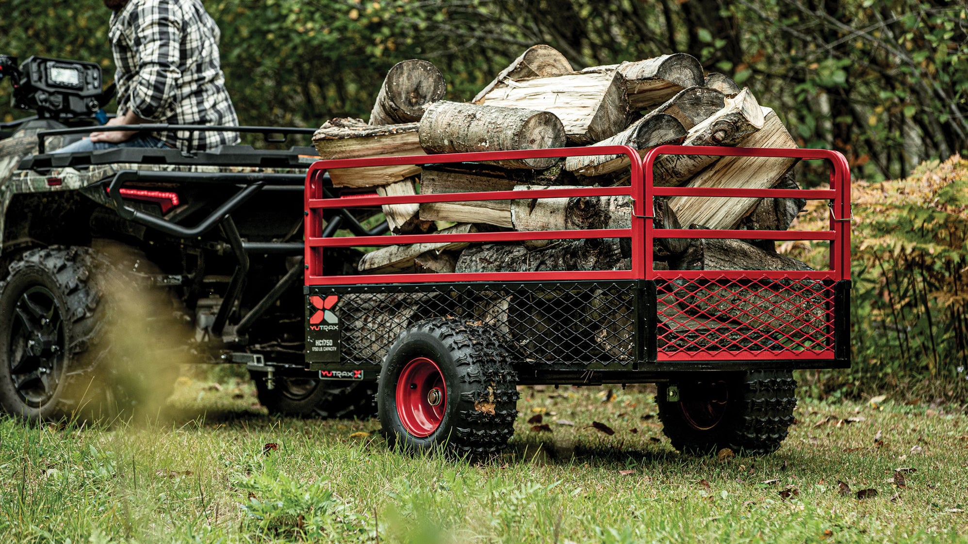 YUTRAX HC1750 Trailer, HeavyDuty Trailer, 1750 lb. Load Capacity